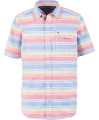 Tommy Hilfiger - Little Boys Justin Stripe Poplin Shirt