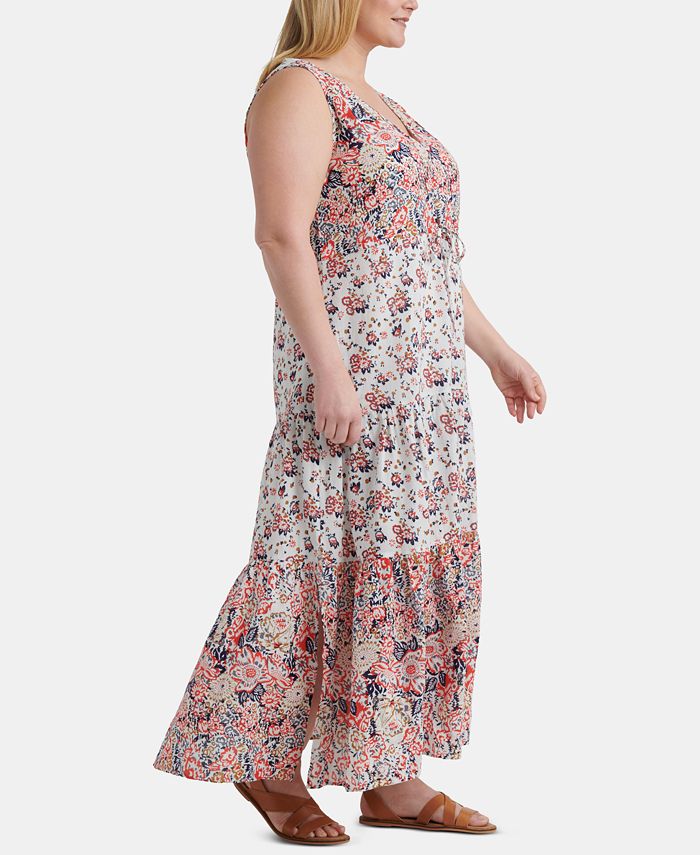 Lucky Brand Plus Size Cotton Chloe Maxi Dress - Macy's