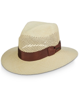 Dorfman Pacific Men's Vented Panama Safari Hat