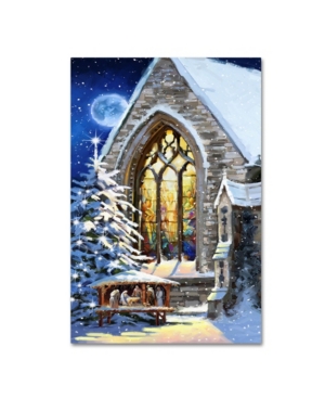 Trademark Global The Macneil Studio 'christmas Manger' Canvas Art In Multi