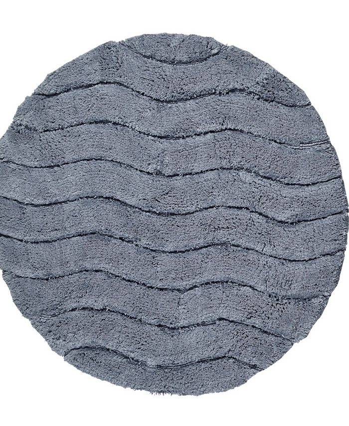 Better Trends Indulgence Bath Rug 30-in x 30-in Grey Cotton Bath Rug in the Bathroom  Rugs & Mats department at