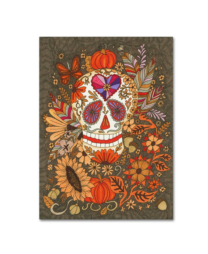 Trademark Global Kim Kosirog 'Autumn Skull' Canvas Art - 32