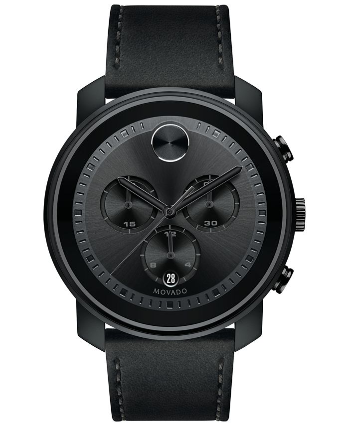 Movado Men's Connect Wrist Watch Black Luxury Designer Swiss main image 0