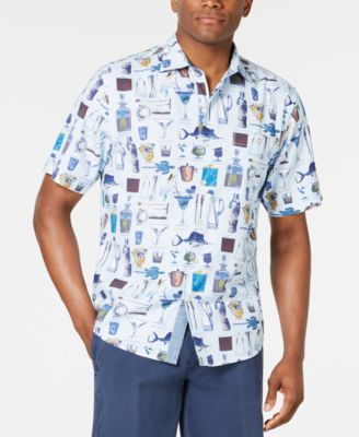 Tommy Bahama - Men's Well Stocked Classic-Fit Printed Seersucker Camp Shirt