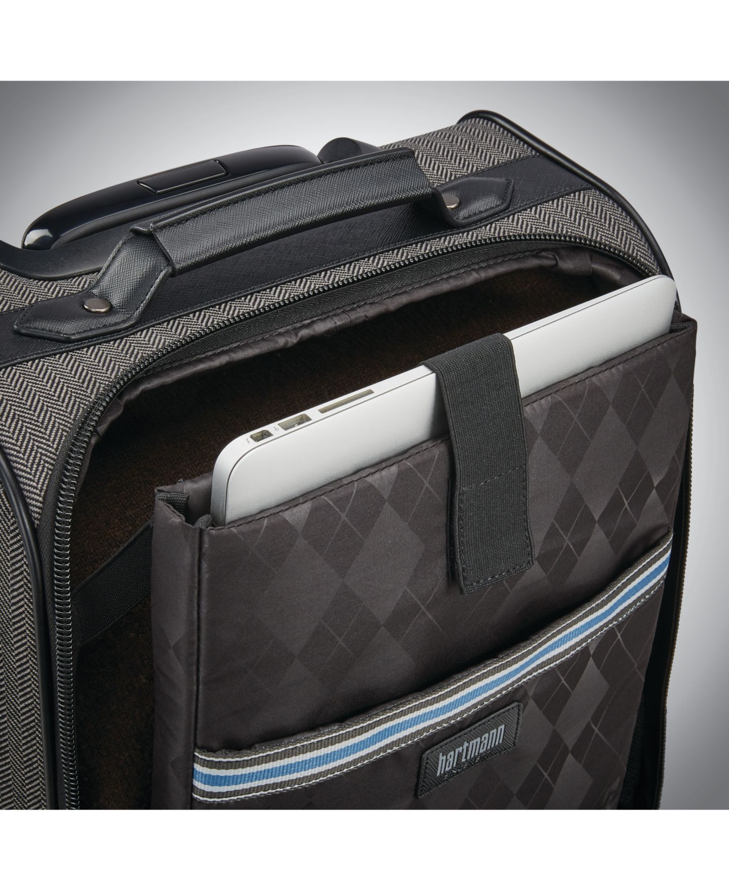Сумка Hartmann Herringbone DLX 18.5" Underseater Spinner, цвет: Чёрный — фото 7
