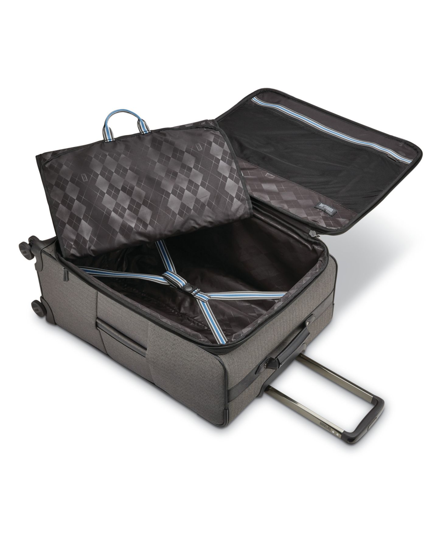 Чемодан Hartmann Herringbone DLX Small Carry-on Spinner, цвет: Чёрный — фото 7