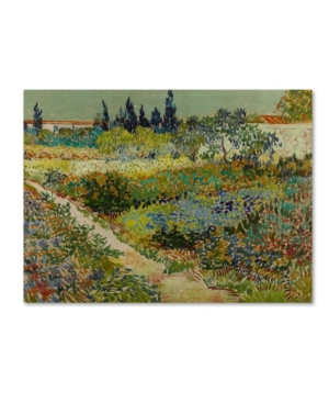 Trademark Global Van Gogh 'garden At Arles' Canvas Art In Multi