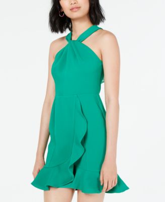 19 Cooper Ruffled Lace-Back Dress