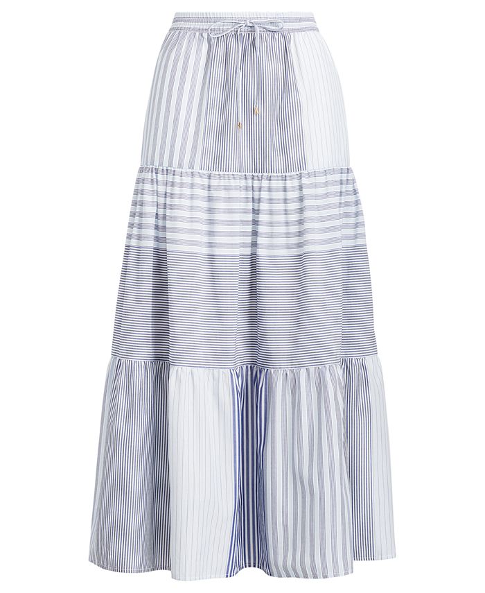 Lauren Ralph Lauren Petite Tiered Peasant Skirt - Macy's