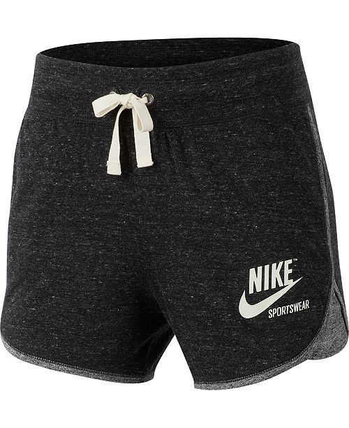 Nike Women S Sportswear Gym Vintage Shorts Reviews Women Macy S