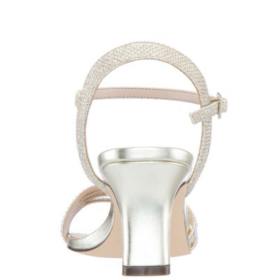 Women's Nelena Rhinestone Kitten Heel Sandals