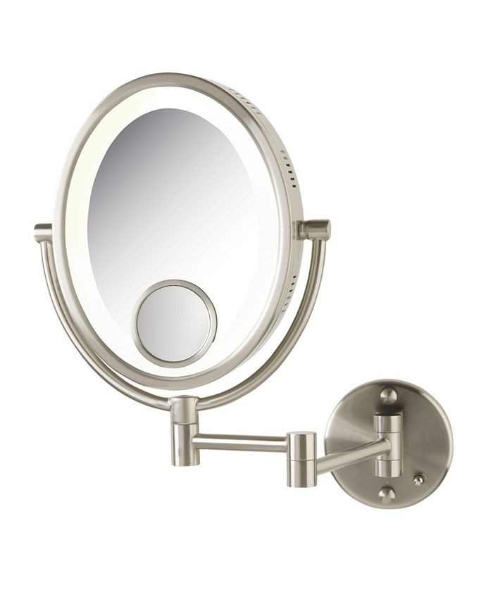 Jerdon The HL9515N 8" x 10" Oval Lighted Wall Mount Makeup Mirror Macy's
