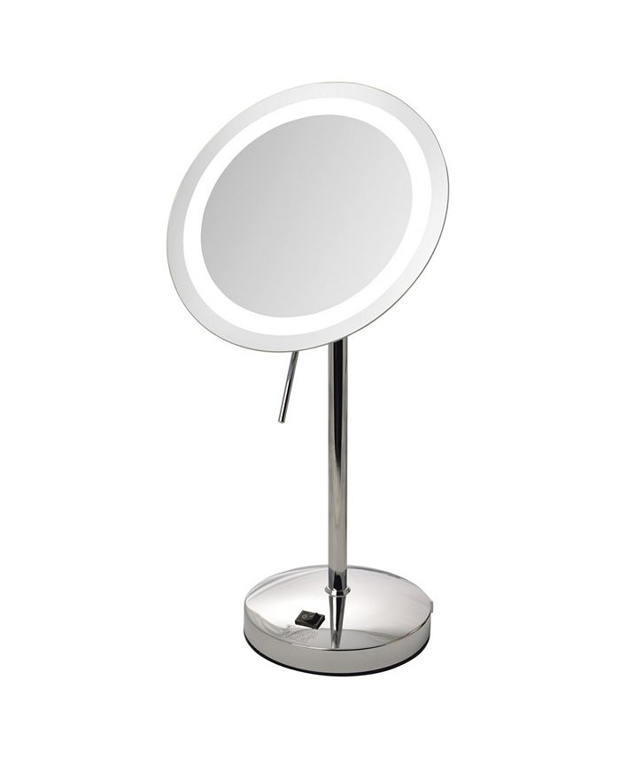Jerdon The Sharper Image JRT950CL 8.5" LED Lighted Table Top Mirror