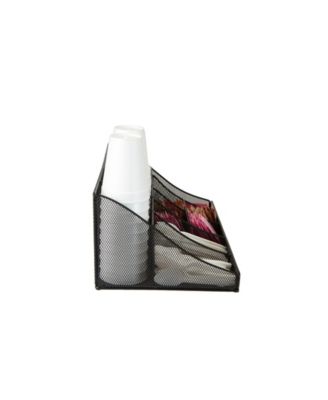 Mind Reader 11 Compartment Breakroom Coffee Condiment Organizer