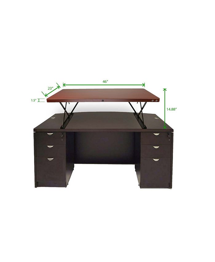Mind Reader Electric Powered Adjustable Standing Desk with Color Coded