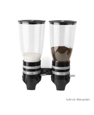 Mind Reader Metal Double Wall Mounted Coffee and Sugar Dispenser