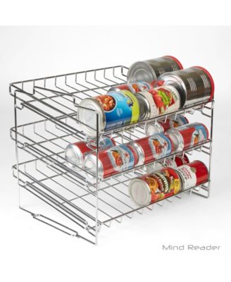 Mind Reader Stack-able Can Rack Organizer, Pantry Organizer