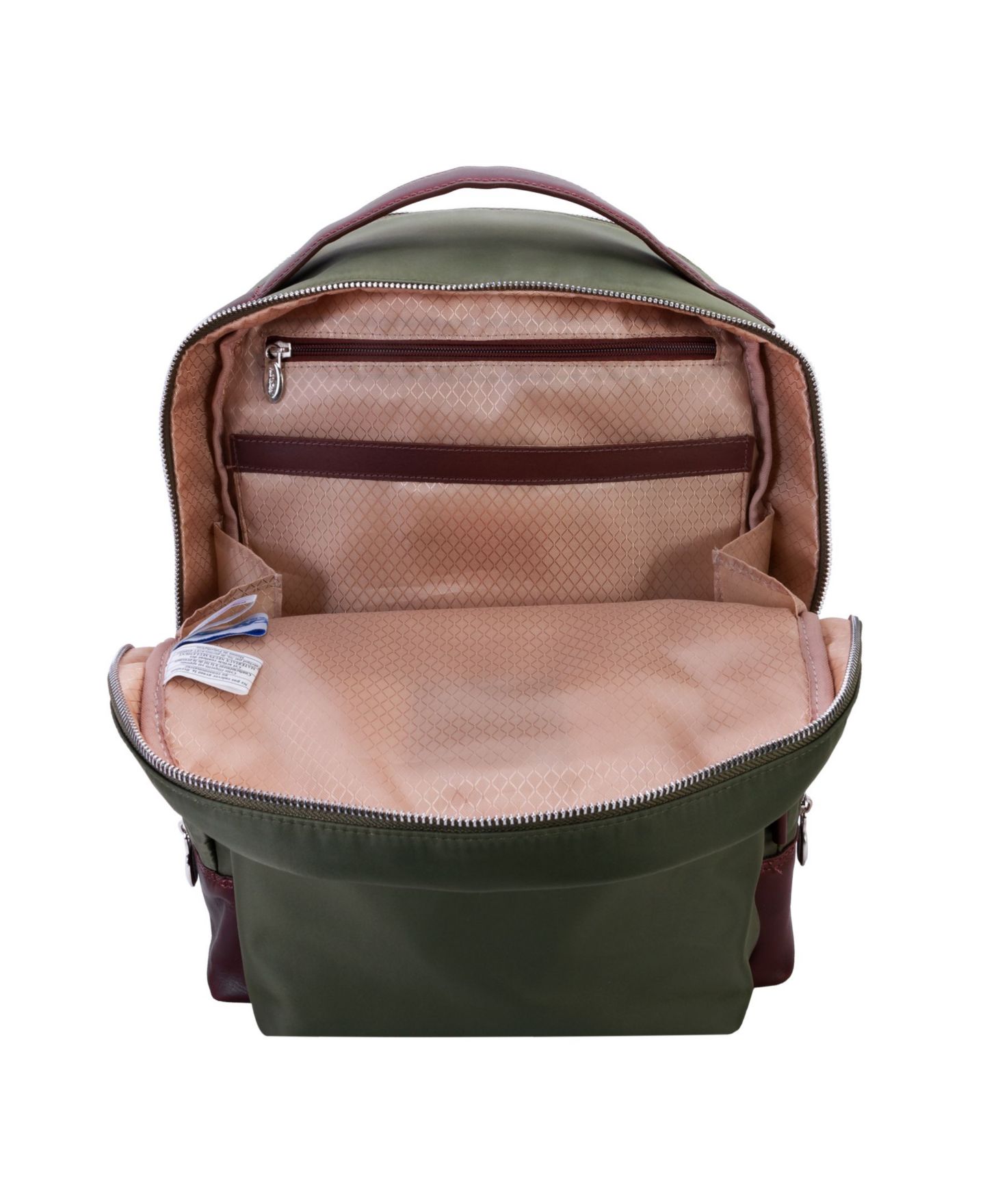 Рюкзак McKlein Parker, 15" Dual Compartment Laptop, цвет: Зелёный — фото 4