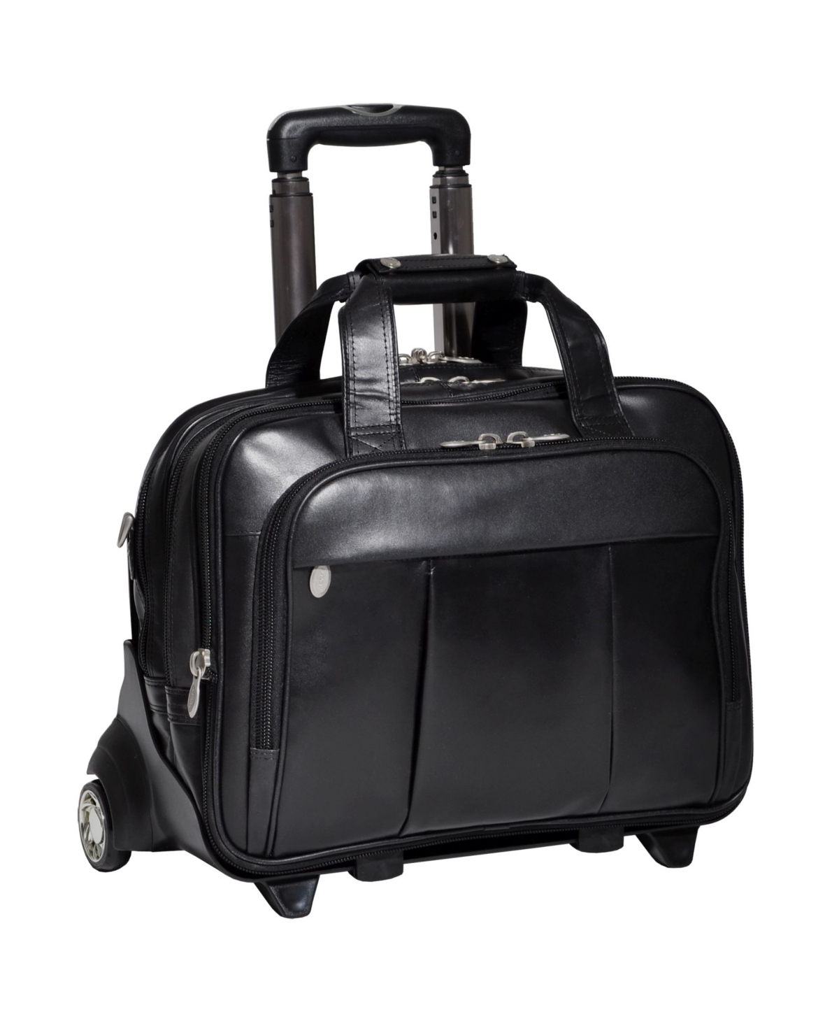 Damen Patented Detachable -Wheeled Laptop Briefcase - Black