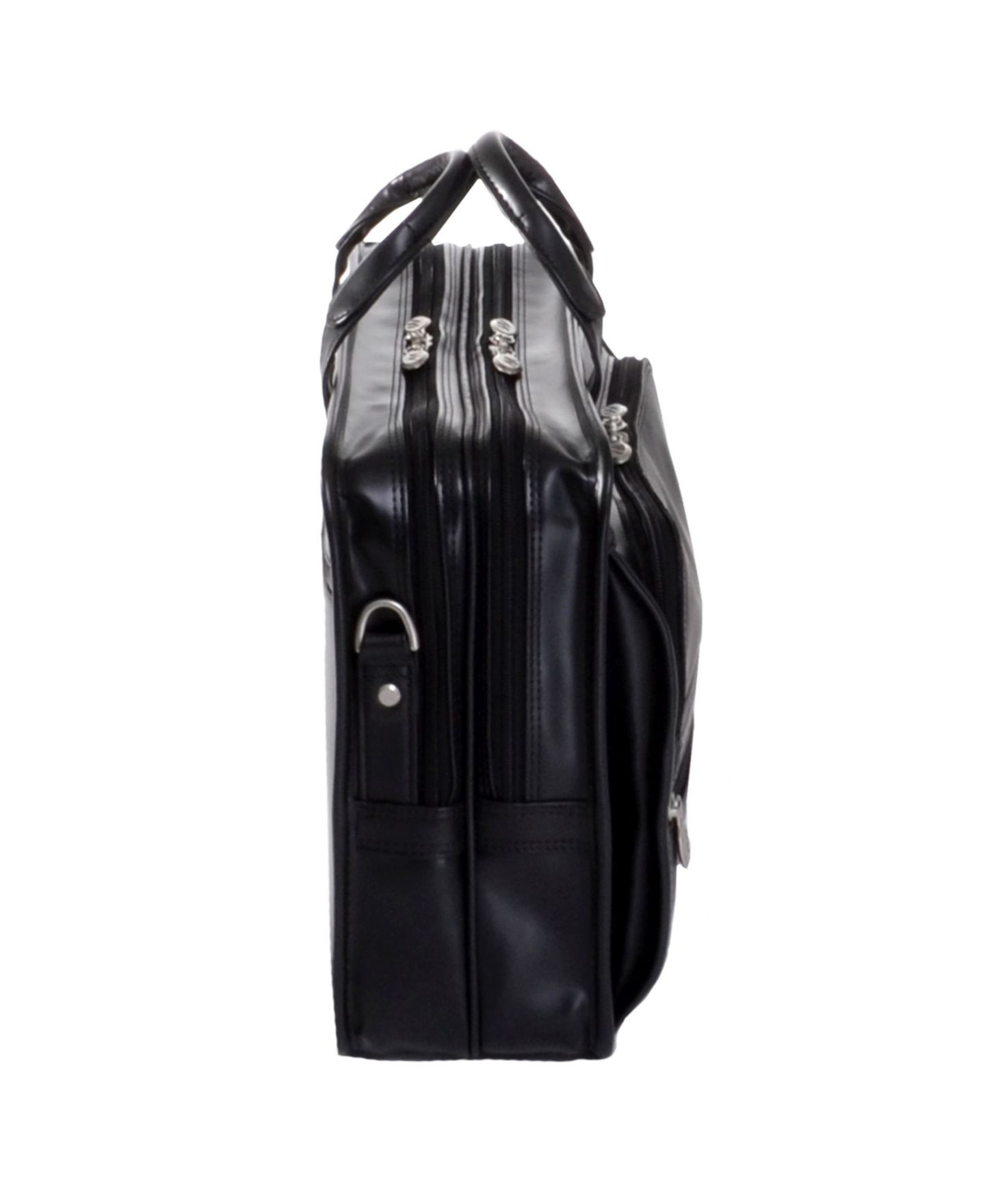 Сумка McKlein Hubbard Double Compartment Laptop Briefcase, цвет: Чёрный — фото 5