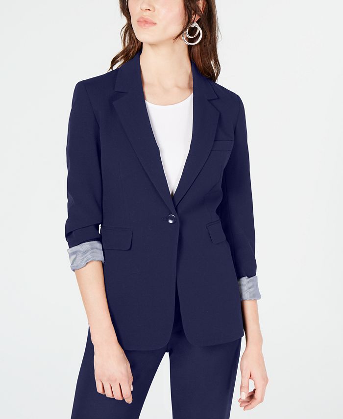 Bar III Bi Stretch One Button Jacket Created for Macy s Macy s