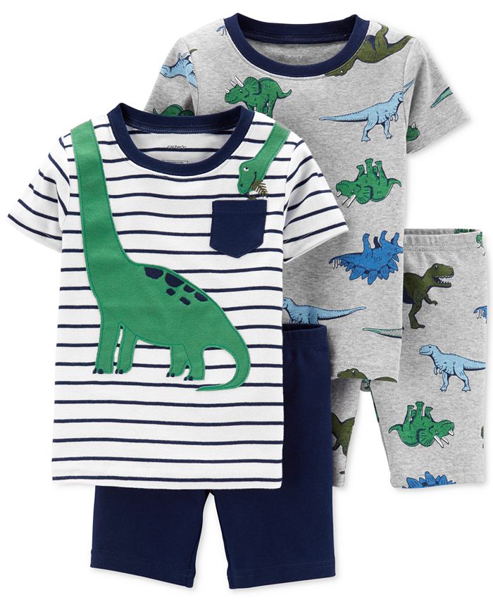Carter's Baby Boys 4-Pc. Cotton Dinosaur Pajamas Set & Reviews ...