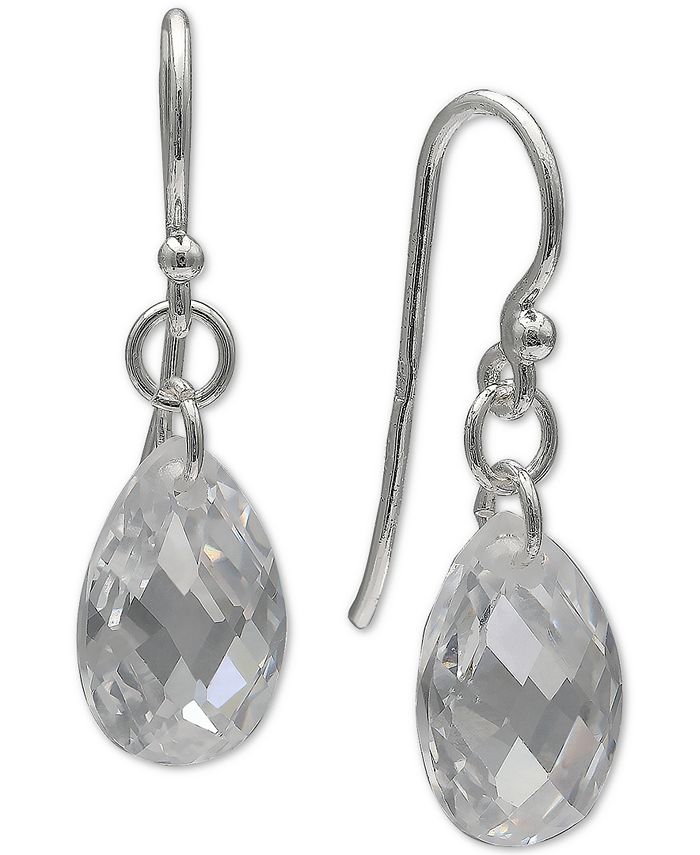 Giani Bernini Crystal Briolette Drop Earrings in Sterling Silver ...