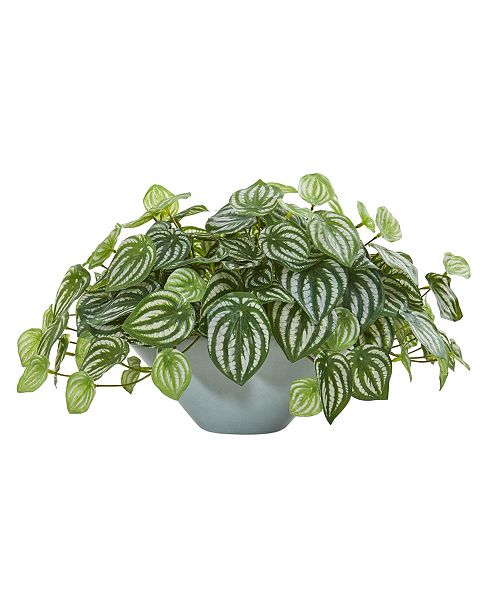Nearly Natural 19 Watermelon Peperomia Artificial Plant In Green