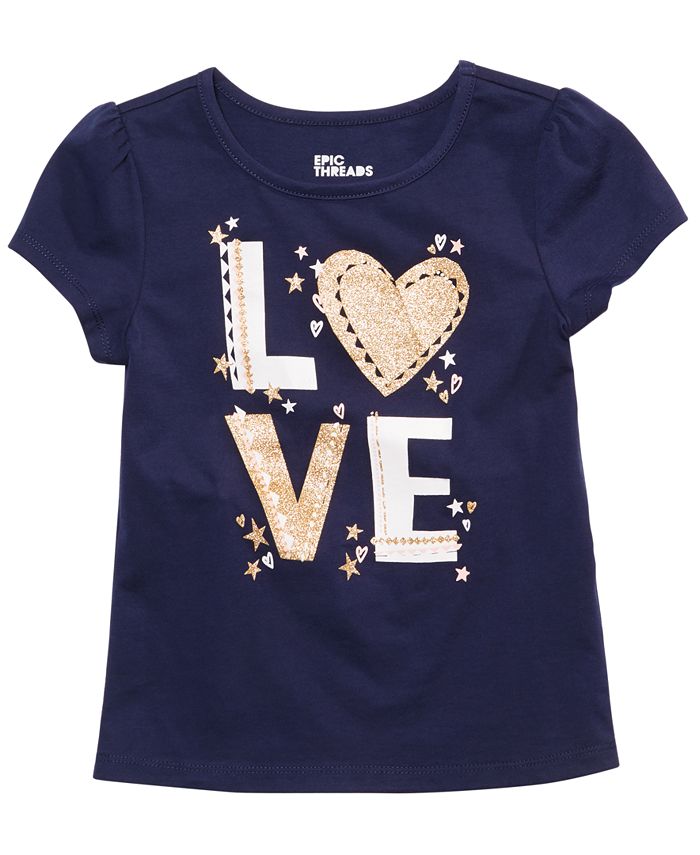 Epic Threads Little Girls LOVE Graphic Tank Top, Created for Macy's ...