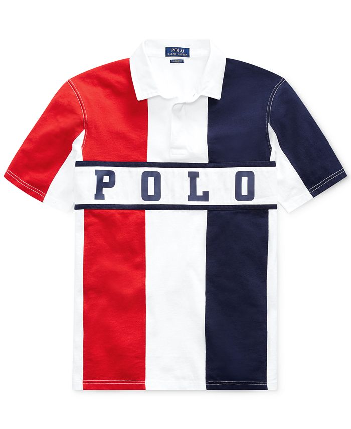 Polo Ralph Lauren Men's Classic Fit Chariots Rugby Shirt - Macy's
