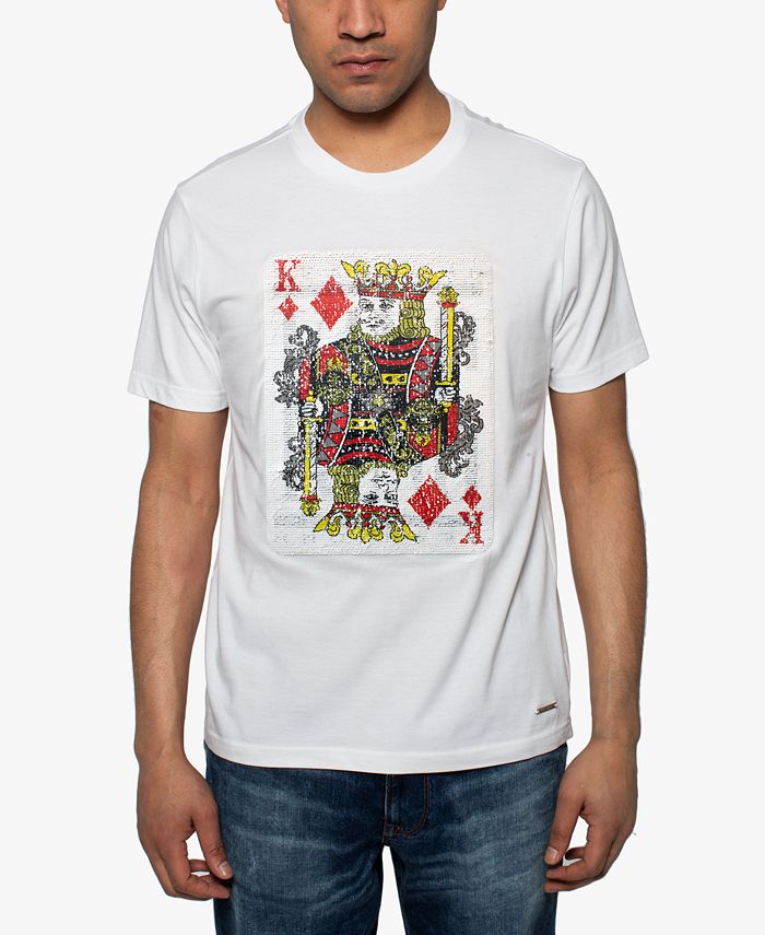 Sean John Men's King of Hearts Sequin Graphic T-Shirt - Macy's
