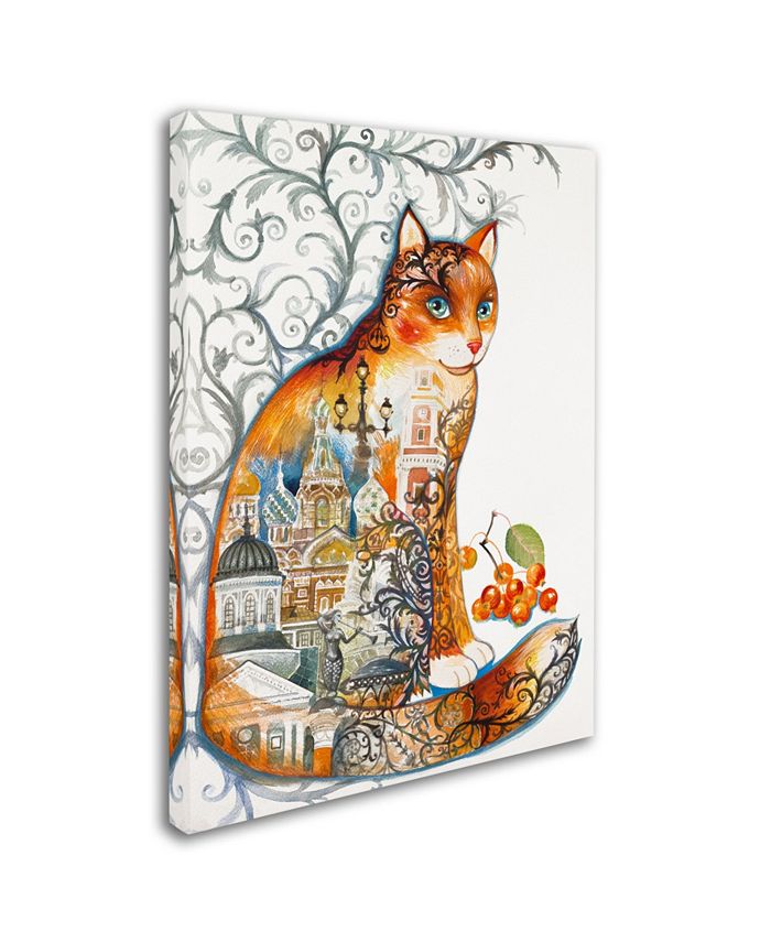 Trademark Global Oxana Ziaka 'Saint Petersburg Cat' Canvas Art - 47