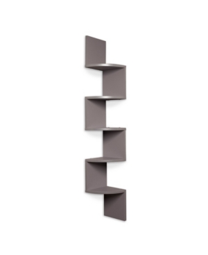 Danya B Laminate Large Corner Wall Mount Shelf