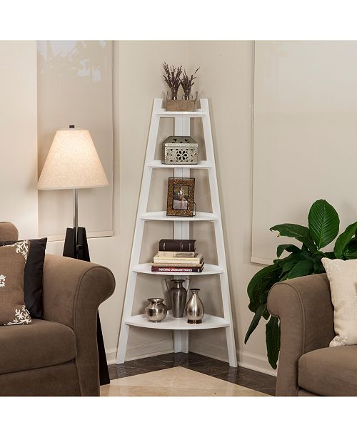 Danya B Five Tier Corner Ladder Display Bookshelf & Reviews Macy's