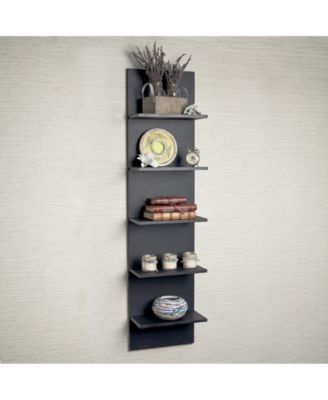 Danya B Grain Finish Wide Column Wall Shelf - Macy's