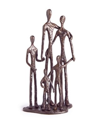 Family of Five Bronze Sculpture