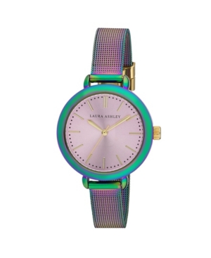 image of Laura Ashley Rainbow Mesh Watch