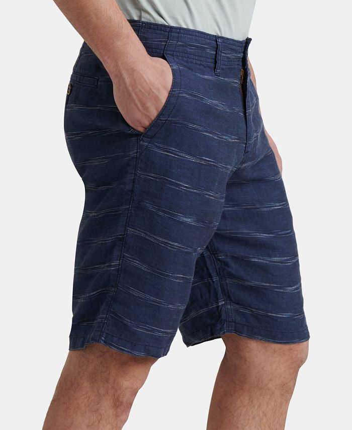 Lucky Brand Men's RegularFit Stripe Linen Shorts Macy's