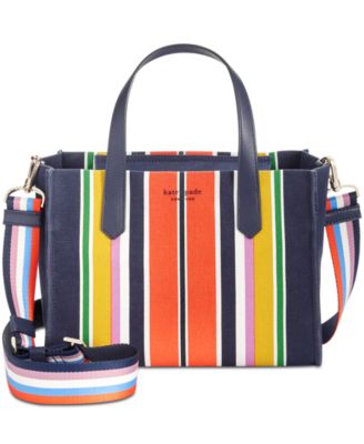 kate spade kitt stripe medium satchel