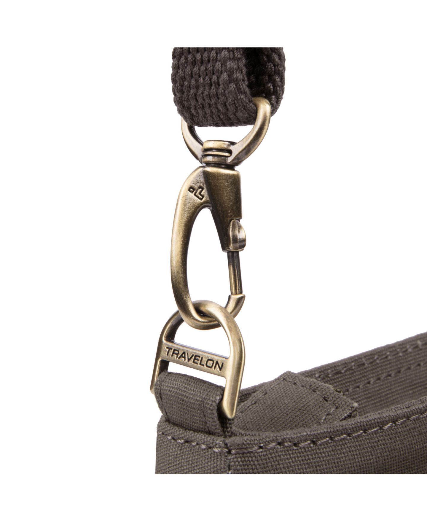 Сумка Travelon Anti-Theft Courier Saddle Crossbody, цвет: Тёмный бежевый — фото 3
