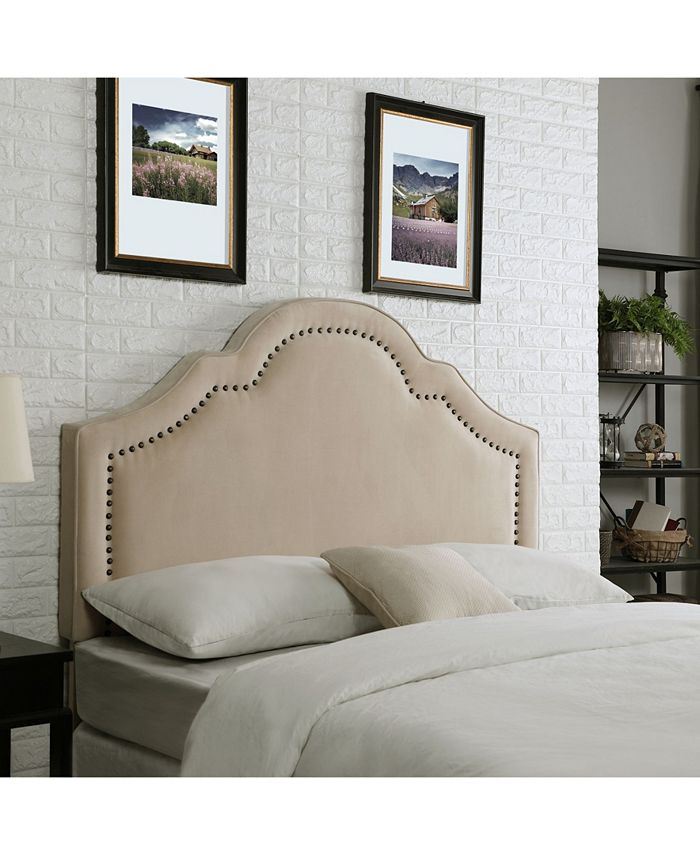 Ivory deals velvet headboard