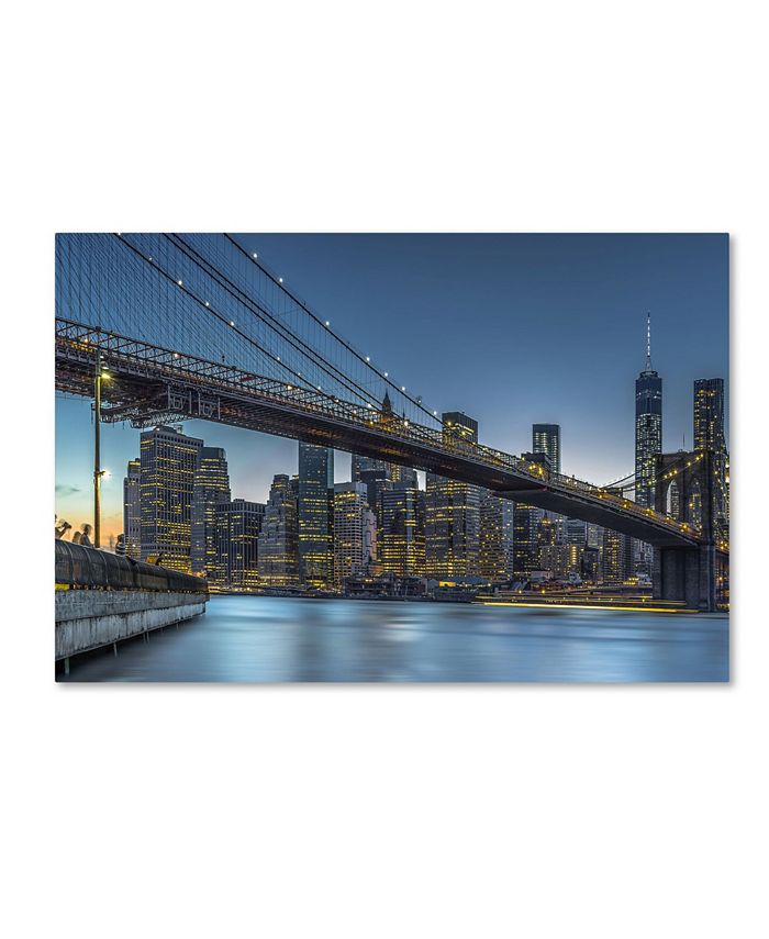 Trademark Global Michael Jurek 'New York Blue Hour Over Manhattan ...