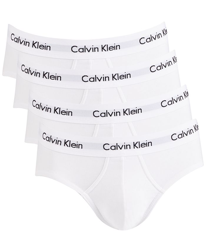 Calvin Klein Men's Cotton Stretch Hip Briefs 4-Pack - Macy's