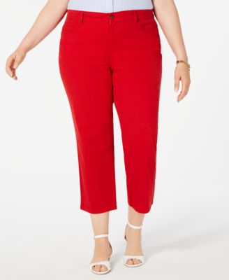 macys plus size capri pants