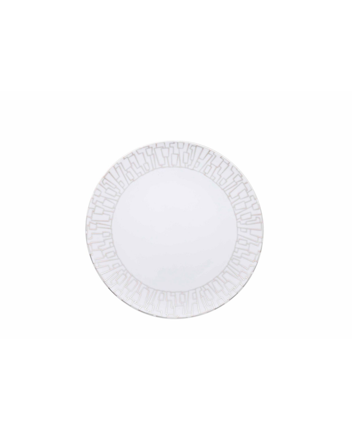 "Tac 02" Skin Platinum Dinner Plate - White