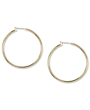 image of Anne Klein Gold-Tone Large Hoop Earrings