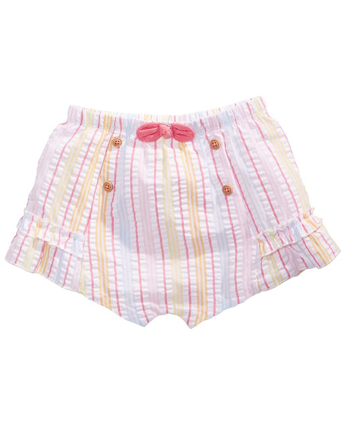 First Impressions Baby Girls Striped Seersucker Shorts, Created for ...