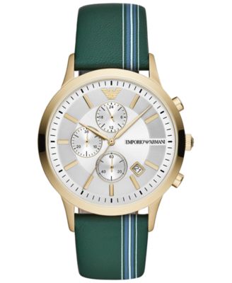 armani green watch