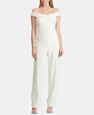 ralph lauren off the shoulder jumpsuit