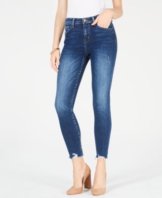 FLYING MONKEY - Cropped High-Rise Skinny Jeans